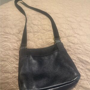 Fossil Black Leather Crossbody Bag